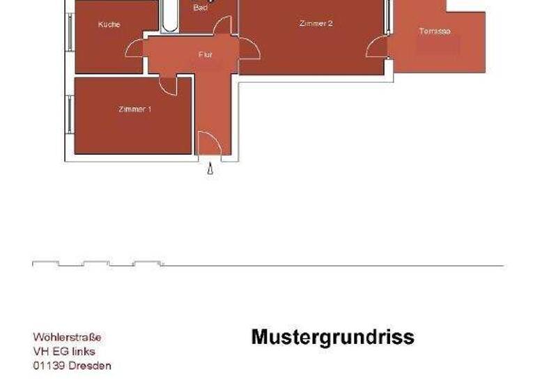 Wohnung zur Miete 636 € 2 Zimmer 60,5 m² frei ab sofort Wöhlerstraße 18 Mickten Dresden 01139