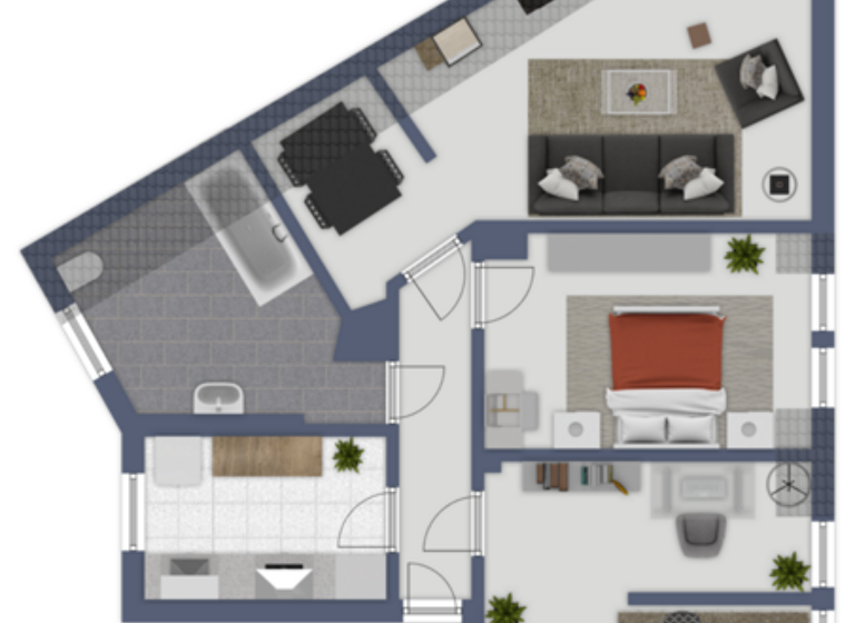 Wohnung zur Miete 659 € 3 Zimmer 85 m² 3. Geschoss frei ab sofort Husumer Straße 23 Südstadt Flensburg 24941