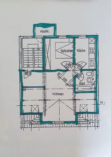 Wohnung zur Miete 750 € 2 Zimmer 58 m² 3. Geschoss frei ab 01.01.2025 Sankt- Jakob- Straße 14 Jena - Nord Jena 07745