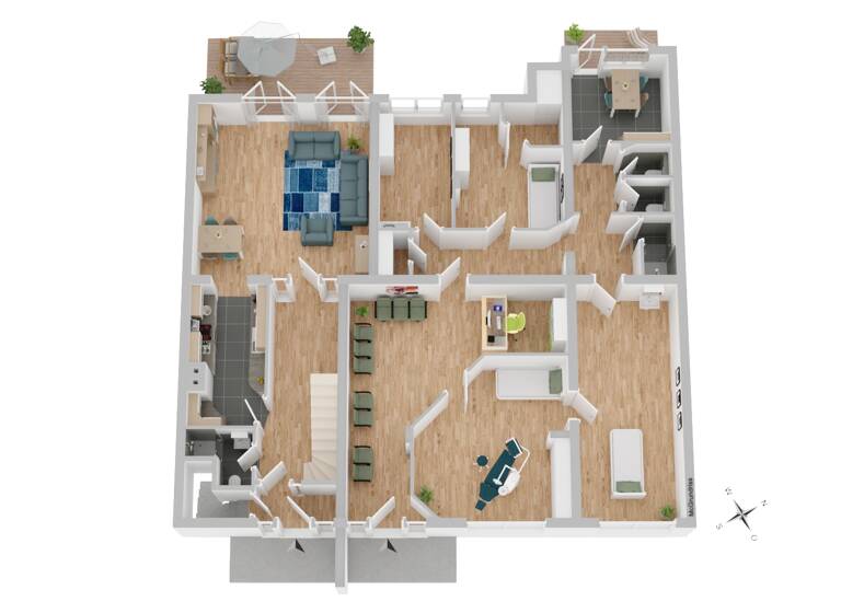 Reihenmittelhaus zum Kauf 895.000 € 9 Zimmer 240 m²<br/>Wohnfläche 401 m²<br/>Grundstück Dierkow-Neu Rostock 18146