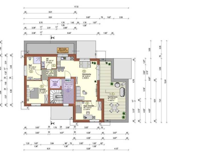 Penthouse zur Miete 1.070 € 3 Zimmer 96,7 m² Lathen 49762