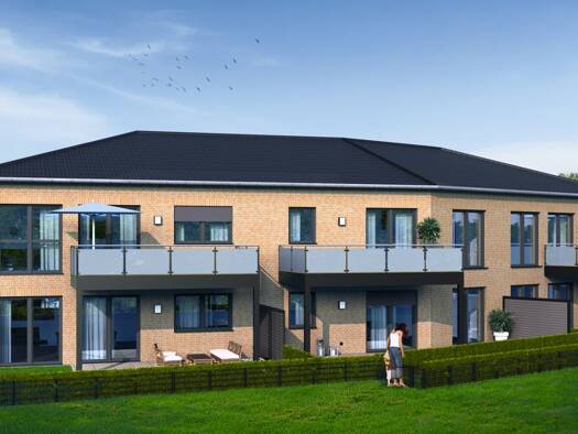 Terrassenwohnung zum Kauf - Erstbezug provisionsfrei 377.500 € 3 Zimmer 96,9 m² 2 Geschosse frei ab 30.01.2027 Uelsen 49843
