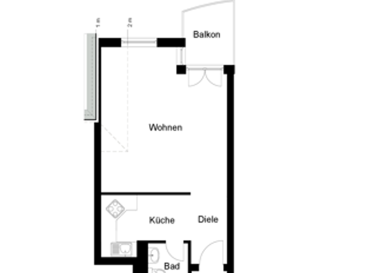 Wohnung zur Miete 505 € 1 Zimmer 42,5 m²<br/>Wohnfläche 2.<br/>Geschoss 01.07.2025<br/>Verfügbarkeit Martinshöhe 5a Wiederitzsch Leipzig 04158