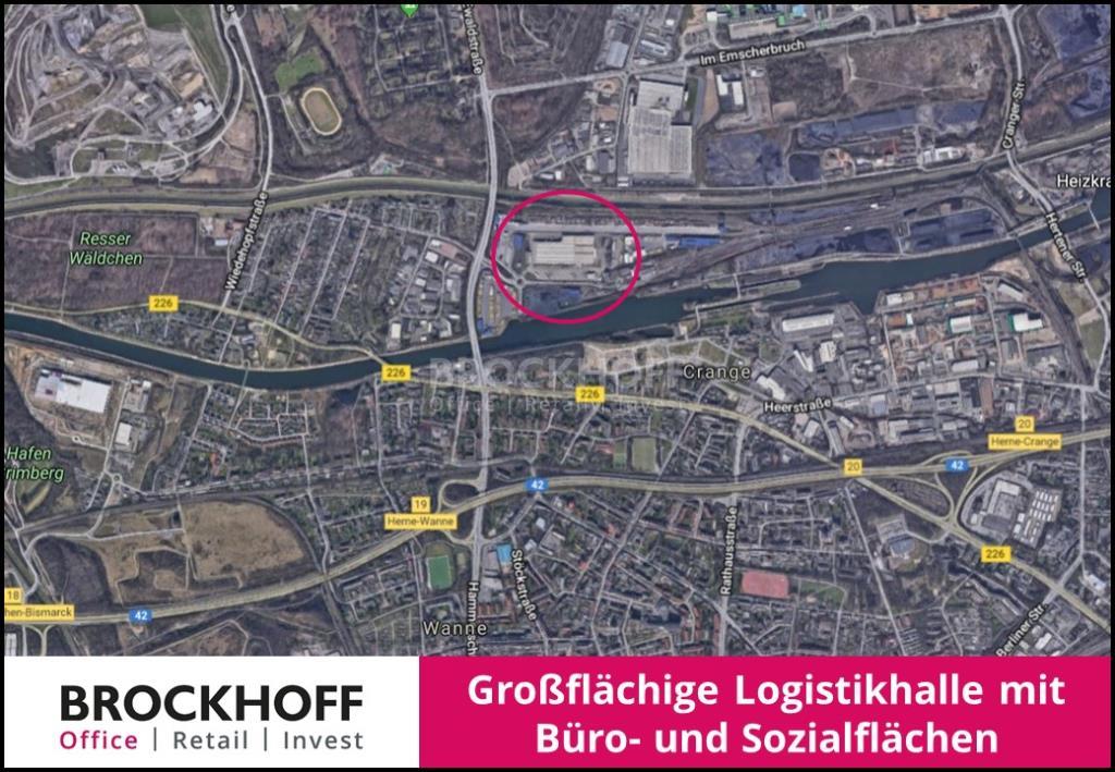 Halle/Industriefläche zur Miete 3,90 € 17.754 m²<br/>Lagerfläche ab 17.754 m²<br/>Teilbarkeit Crange Herne 44653