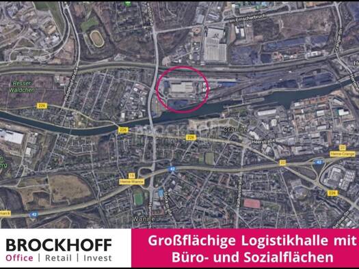 Halle/Industriefläche zur Miete 3,90 € 17.754 m² Lagerfläche teilbar ab 17.754 m² Crange Herne 44653