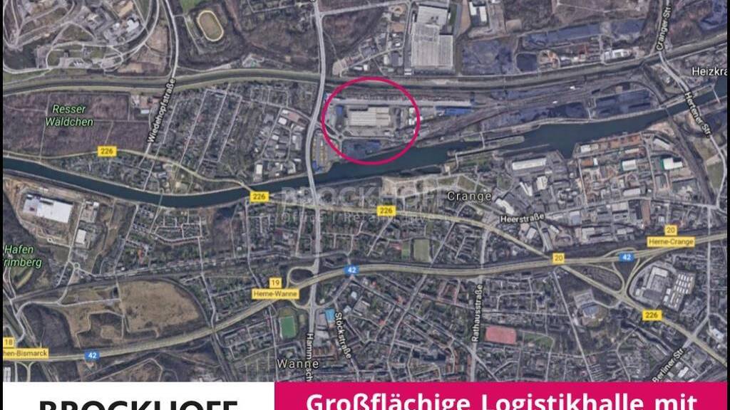 Halle/Industriefläche zur Miete 3,90 € 17.754 m² Lagerfläche teilbar ab 17.754 m² Crange Herne 44653