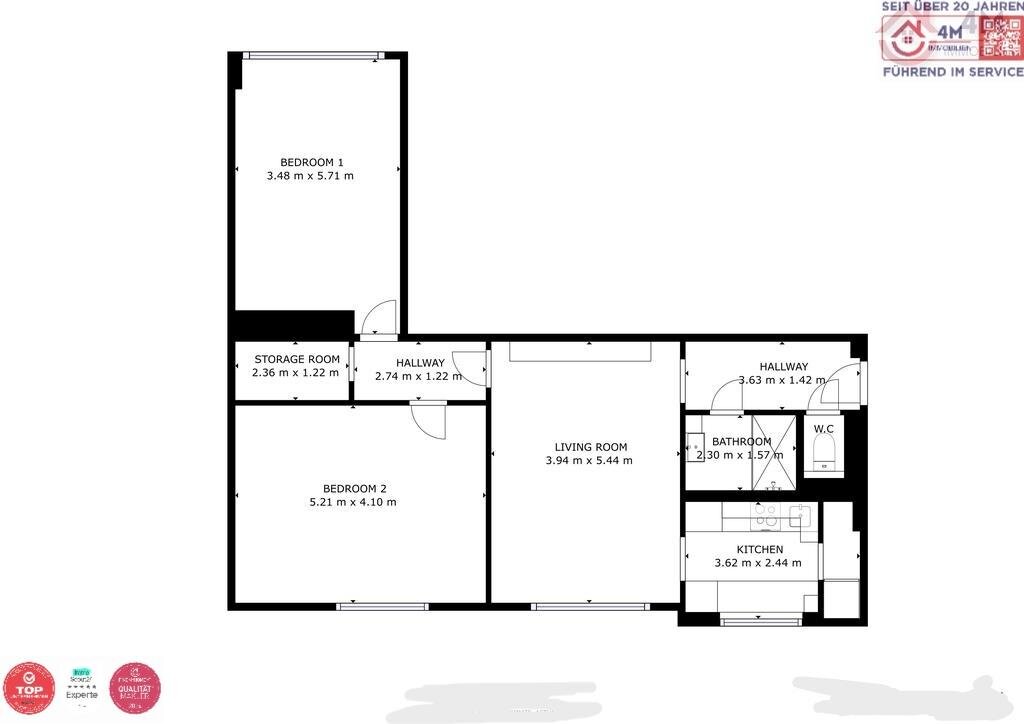 Wohnung zum Kauf 325.000 € 3 Zimmer 81 m²<br/>Wohnfläche EG<br/>Geschoss Wien 1160