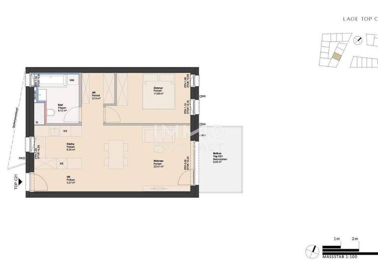 Wohnung zum Kauf - Erstbezug 229.000 € 2 Zimmer 54,3 m² Ufer Linz 4030