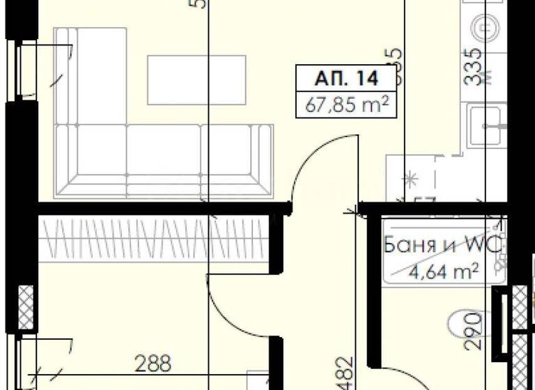 Studio zum Kauf 140.369 € 2 Zimmer 79,2 m² Plovdiv