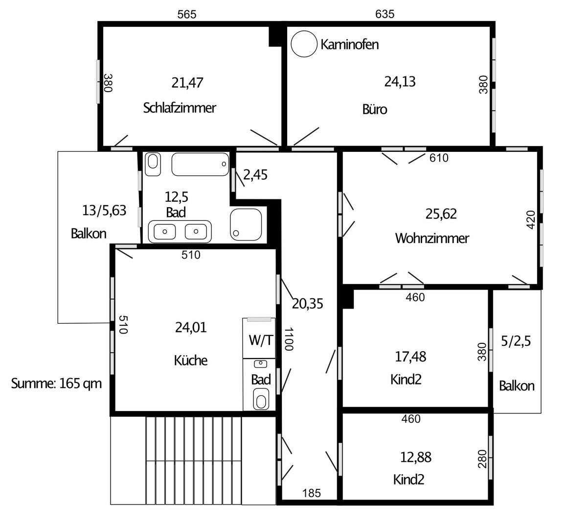 Wohnung zum Kauf provisionsfrei 675.000 € 5 Zimmer 165 m²<br/>Wohnfläche 1.<br/>Geschoss Paulusviertel Halle (Saale) 06114