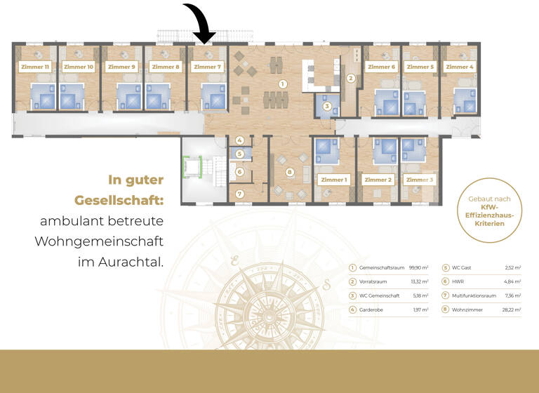 Studio zum Kauf - Erstbezug provisionsfrei 155.000 € 1 Zimmer 47,2 m² frei ab sofort Döhlersberg 7 Münchaurach Aurachtal 91086