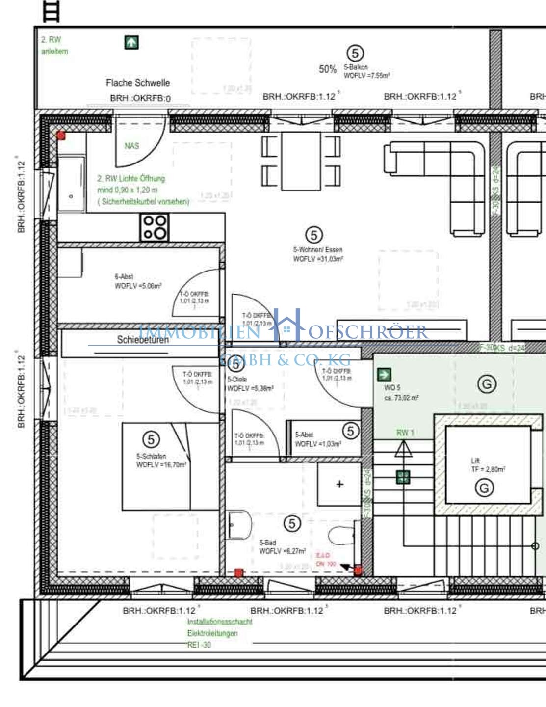 Penthouse zur Miete 810 € 2 Zimmer 73 m²<br/>Wohnfläche 01.02.2025<br/>Verfügbarkeit Emmelner Straße 93 Emmeln Haren (Ems) 49733