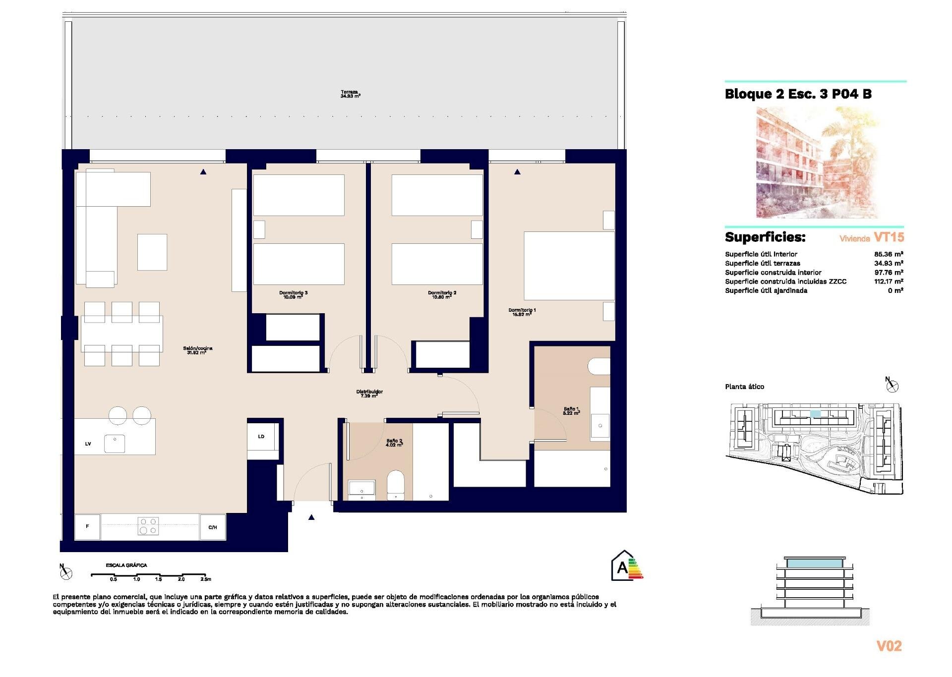 Penthouse zum Kauf provisionsfrei 496.000 € 4 Zimmer 112 m²<br/>Wohnfläche DENIA