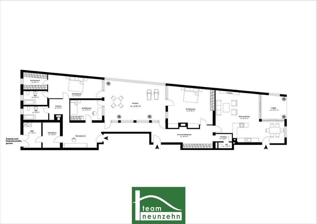 Wohnung zum Kauf 1.699.000 € 3 Zimmer 196,2 m²<br/>Wohnfläche 1.<br/>Geschoss Sieveringer Straße 126 Wien 1190