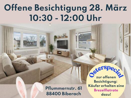 Wohnung zum Kauf 324.000 € 4 Zimmer 90,5 m² 2. Geschoss Pflummernstraße 61 Biberach Biberach an der Riß 88400