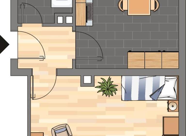 Studio zur Miete 549 € 1 Zimmer 47,5 m² 2. Geschoss Martin-Luther-Straße 5 Neustadt-Stadt Neustadt an der Weinstraße 67433