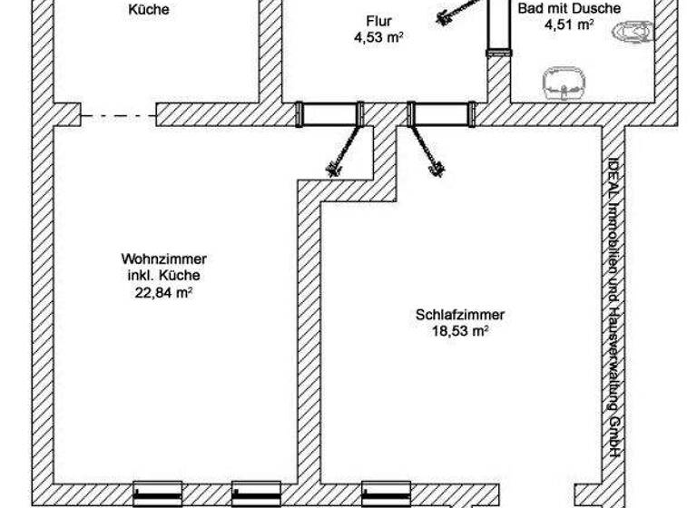 Wohnung zum Kauf 38.000 € 2 Zimmer 50,8 m² 4. Geschoss Antonstr. 44 Stadtmitte Plauen 08523
