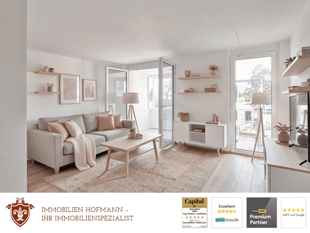 Wohnung zur Miete - Erstbezug 900 € 3 Zimmer 74 m² EG frei ab 01.10.2026 Velden Velden 84149