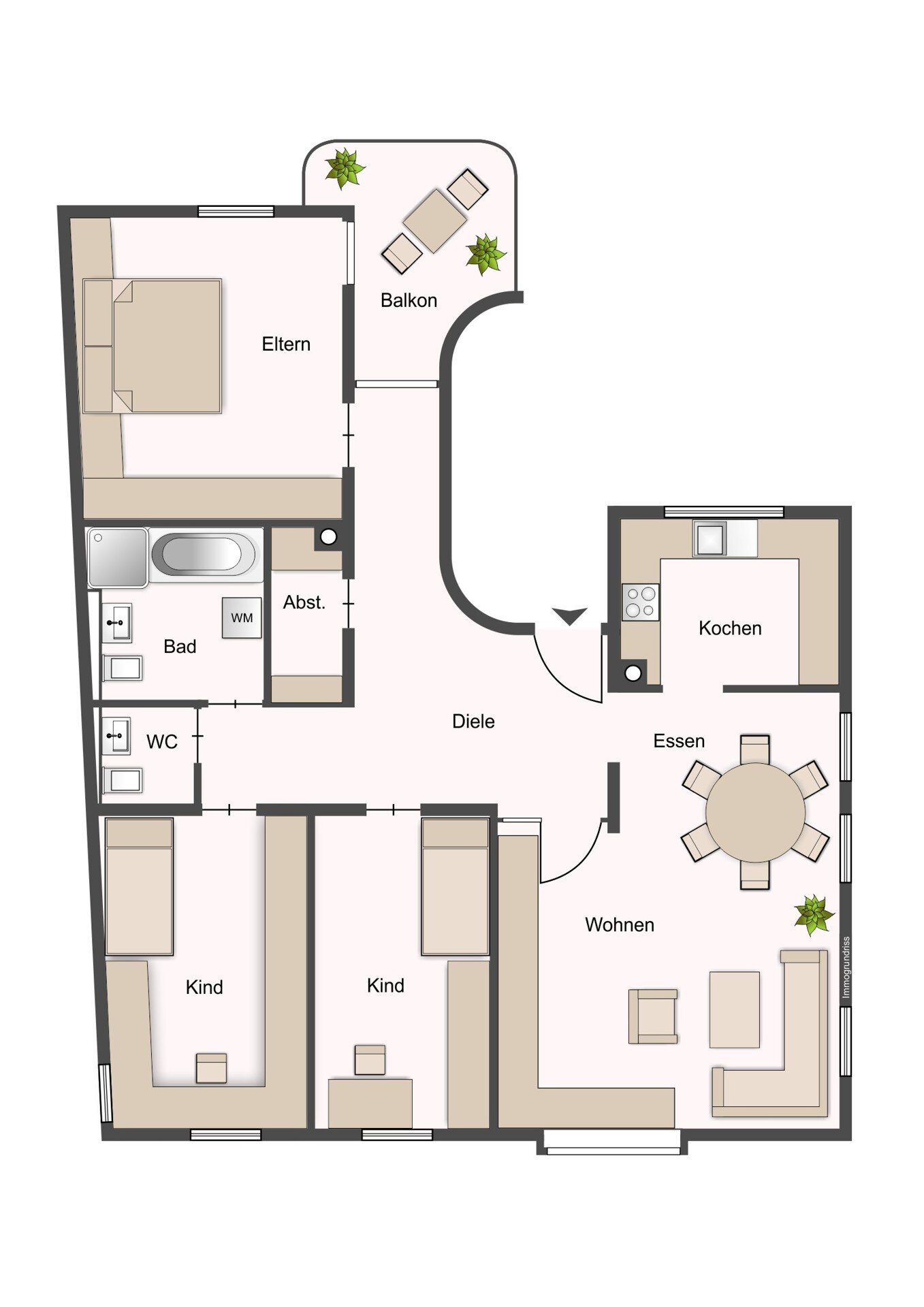 Wohnung zum Kauf 345.000 € 4 Zimmer 105,3 m²<br/>Wohnfläche 1.<br/>Geschoss Markgröningen Markgröningen 71706