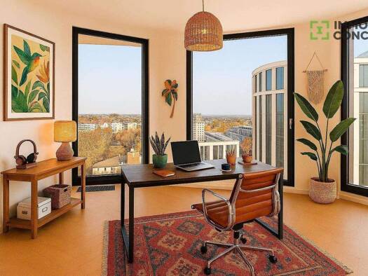 Wohnung zum Kauf - Erstbezug provisionsfrei 4 Zimmer 124,1 m² 13. Geschoss Ostend Frankfurt am Main 60314