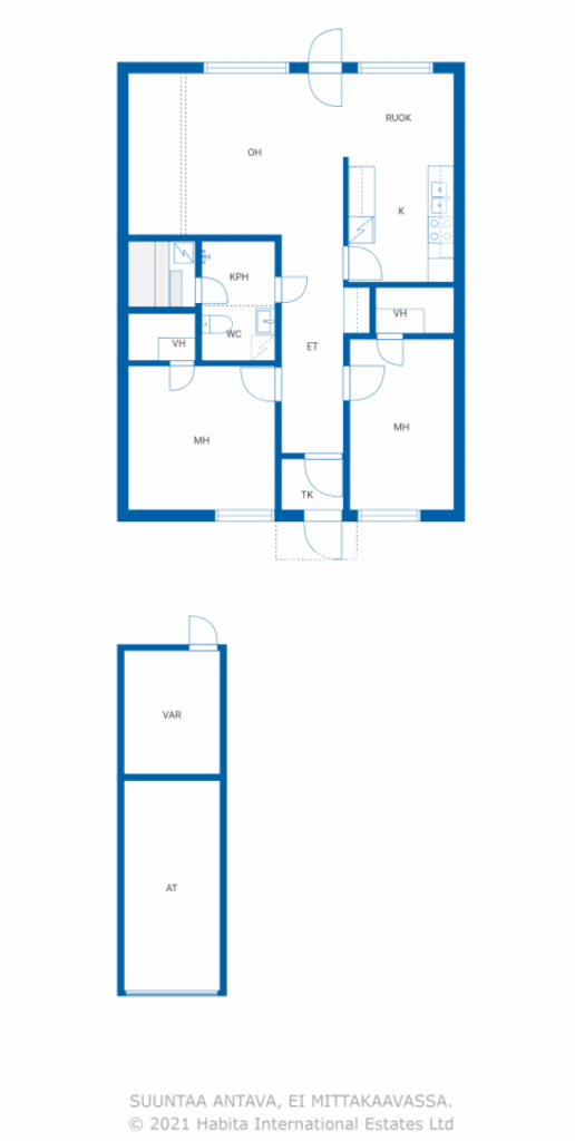 Reihenmittelhaus zum Kauf 80.000 € 3 Zimmer 79 m²<br/>Wohnfläche 1.401 m²<br/>Grundstück Päitsentie 7 C Kouvola 45100