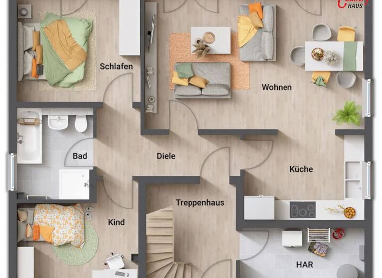 Einfamilienhaus zum Kauf provisionsfrei 383.424 € 5 Zimmer 148 m²<br/>Wohnfläche 774 m²<br/>Grundstück Norderbrarup 24392