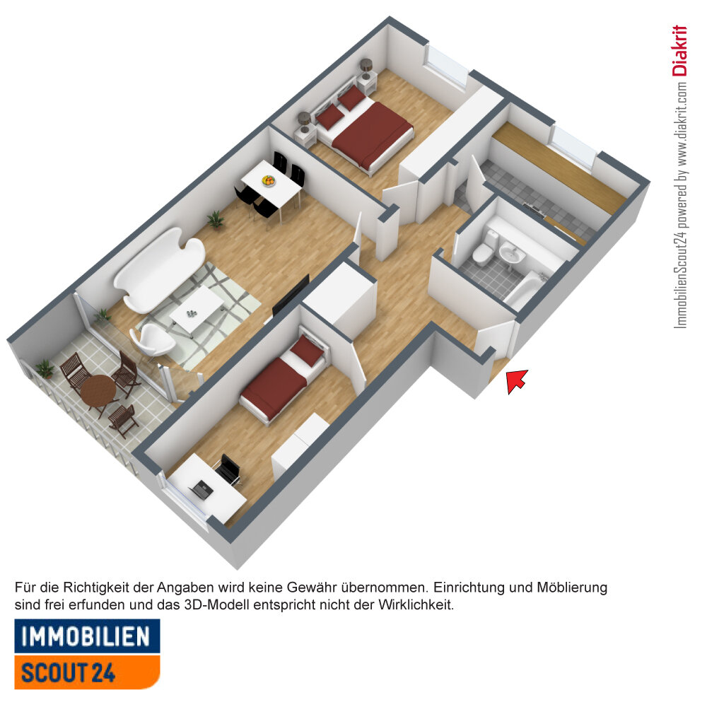 Wohnung zur Miete 759 € 3 Zimmer 68 m²<br/>Wohnfläche EG<br/>Geschoss 01.12.2024<br/>Verfügbarkeit Brandenburger Allee 18 Berliner Viertel Monheim 40789