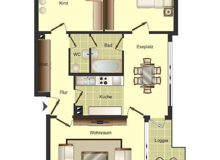 Wohnung zur Miete 629 € 3 Zimmer 73,8 m² 6. Geschoss frei ab 04.03.2026 Sonnenstraße 177 Barmen Wuppertal 42277