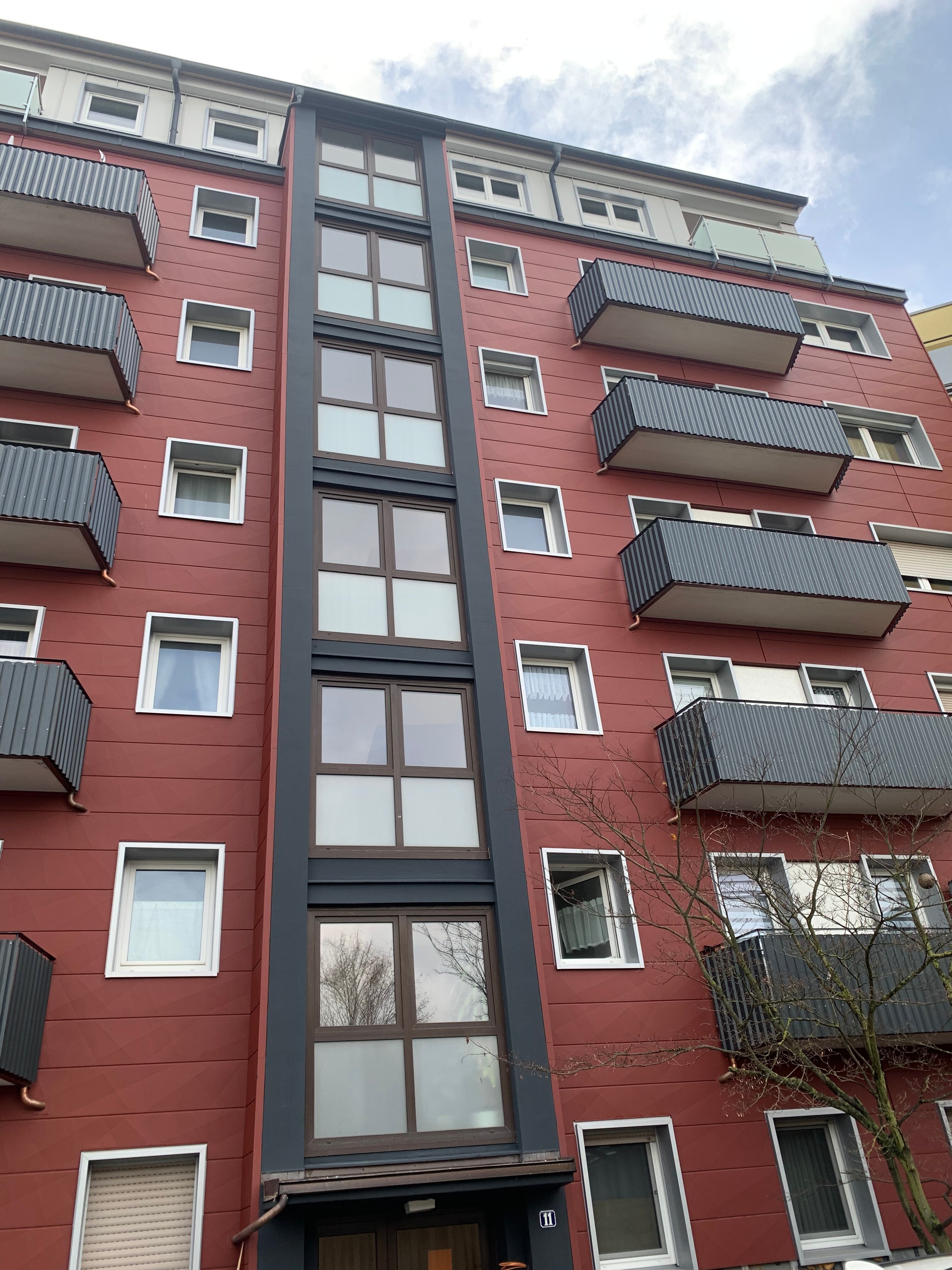 Wohnung zur Miete 584 € 1 Zimmer 38,3 m²<br/>Wohnfläche 6.<br/>Geschoss ab sofort<br/>Verfügbarkeit Kurgartenstr. 15 Stadtpark / Stadtgrenze 20 Fürth 90762