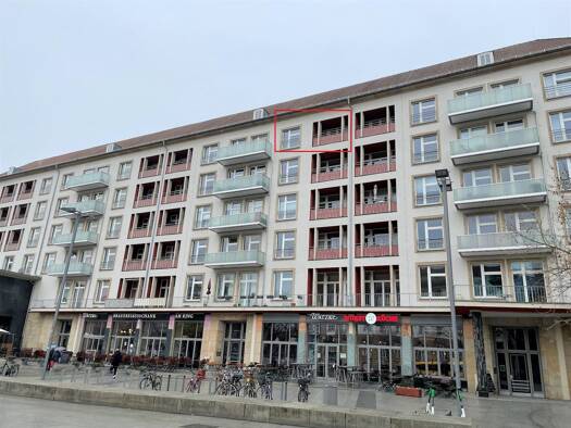 Wohnung zur Miete 900 € 3 Zimmer 81,2 m² 4. Geschoss Dr.-Külz-Ring 9 Innere Altstadt Ortsamtsbereich Altstadt 01067