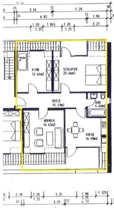 Wohnung zur Miete 650 € 3,5 Zimmer 98 m²<br/>Wohnfläche Herne - Zentrum Herne 44623