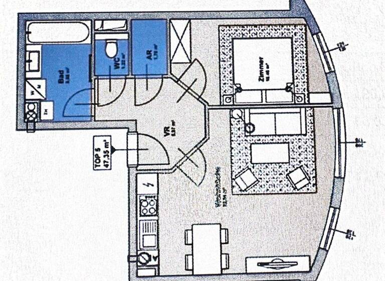 Wohnung zum Kauf 249.900 € 2 Zimmer 47 m² Wien 1190