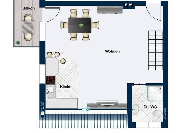 Wohnung zum Kauf 135.000 € 2 Zimmer 39 m²<br/>Wohnfläche Dachgeschoss<br/>Geschoss Gern Ornbau 91737
