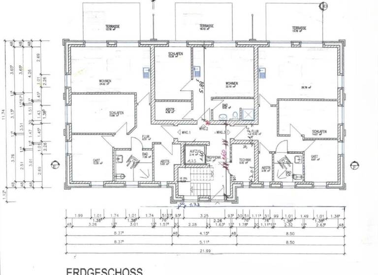 Wohnung zur Miete 1.080 € 3 Zimmer 73,4 m²<br/>Wohnfläche ab sofort<br/>Verfügbarkeit Trift 8 Dollern 21739