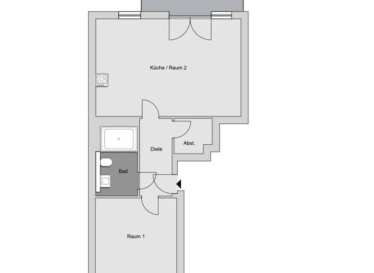 Wohnung zur Miete 1.209 € 2 Zimmer 74,7 m² EG frei ab 01.05.2026 Niederkasseler Lohweg 24b Lörick Düsseldorf 40547