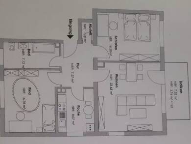Wohnung zur Miete 922 € 3 Zimmer 83,8 m² Geschoss 2/2 frei ab 01.07.2025 Scherenbergstraße 2 Zellerau Würzburg 97082
