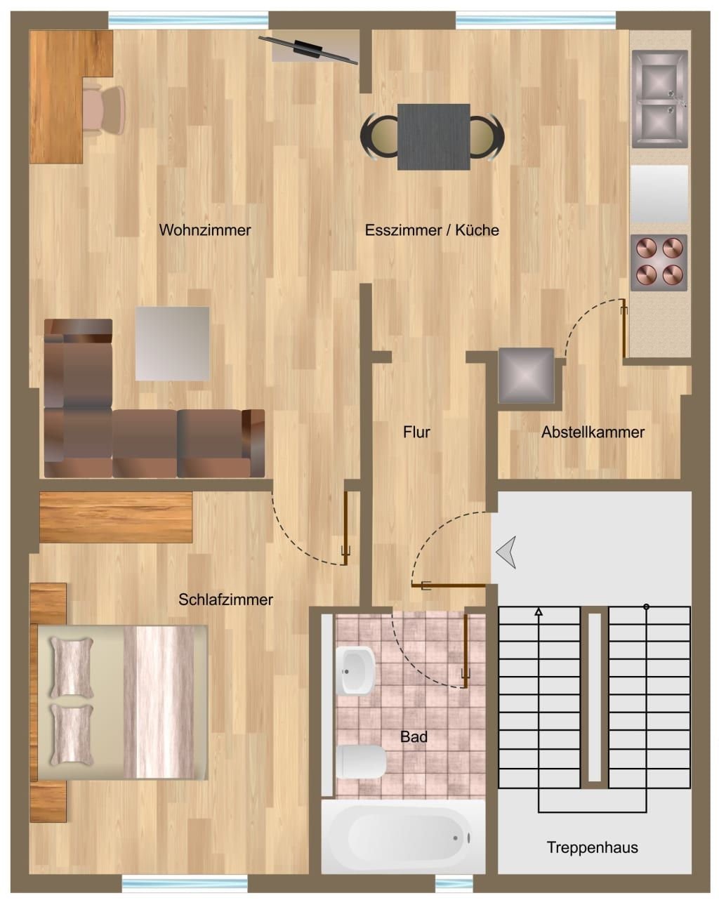 Wohnung zur Miete Wohnen auf Zeit 1.400 € 4 Zimmer 54 m²<br/>Wohnfläche 01.04.2025<br/>Verfügbarkeit Bartmannstraße Innenstadt Frechen 50226