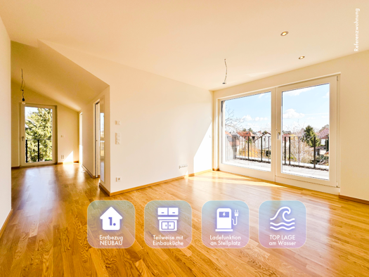 Wohnung zur Miete - Erstbezug 916 € 2 Zimmer 46 m² 2. Geschoss frei ab 01.04.2026 Zöbigker Straße 130 Markkleeberg 04416