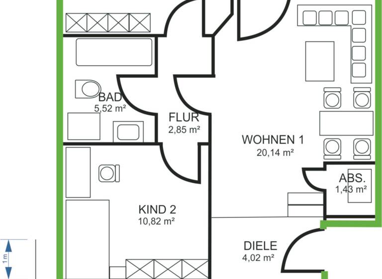 Wohnung zum Kauf provisionsfrei 347.000 € 5 Zimmer 97 m²<br/>Wohnfläche 2/2<br/>Geschoss Ebersheim Mainz 55129