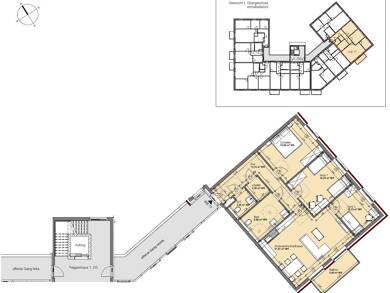 Wohnung zur Miete - Erstbezug nur mit Wohnberechtigungsschein 624 € 4 Zimmer 104 m² 1. Geschoss frei ab sofort Familie-Cohn-Str. 2 Vier Boizenburg/Elbe 19258