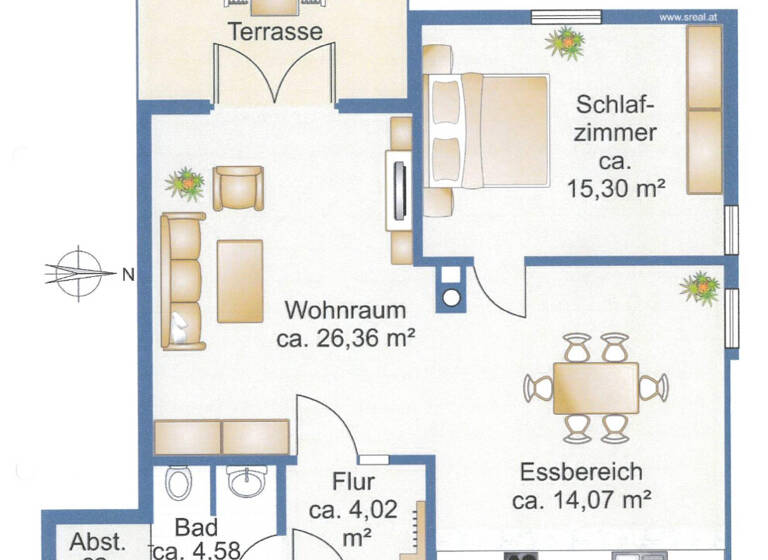 Terrassenwohnung zum Kauf 285.000 € 2 Zimmer 66,7 m² Hof bei Salzburg 5322