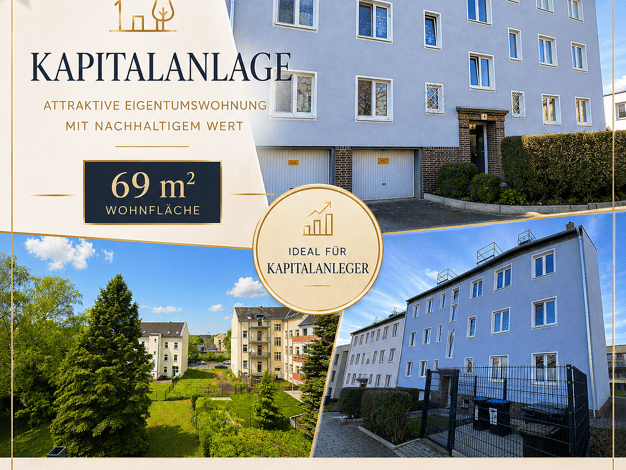 Wohnung zum Kauf 64.900 € 3 Zimmer 69 m² 2. Geschoss Leibnizstraße 9 Sonnenberg Sonnenberg 09130