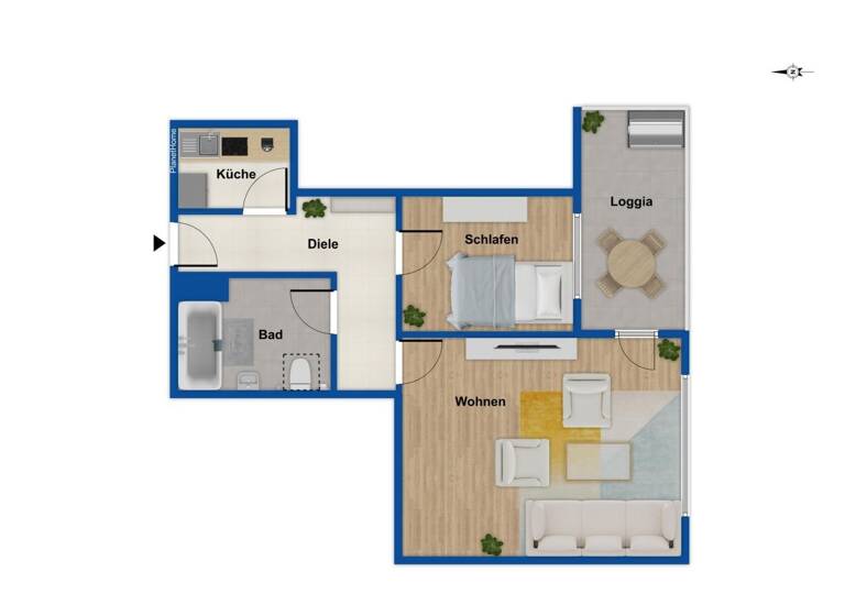 Wohnung zum Kauf provisionsfrei 89.000 € 2 Zimmer 48,5 m²<br/>Wohnfläche Rüttenscheid Essen 45131
