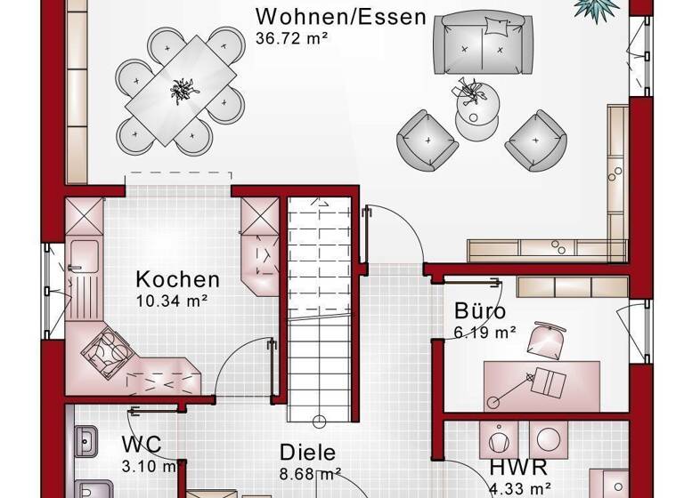 Einfamilienhaus zum Kauf provisionsfrei 6 Zimmer 142 m² 10 m² Grundstück Buschhausen Halver 58553