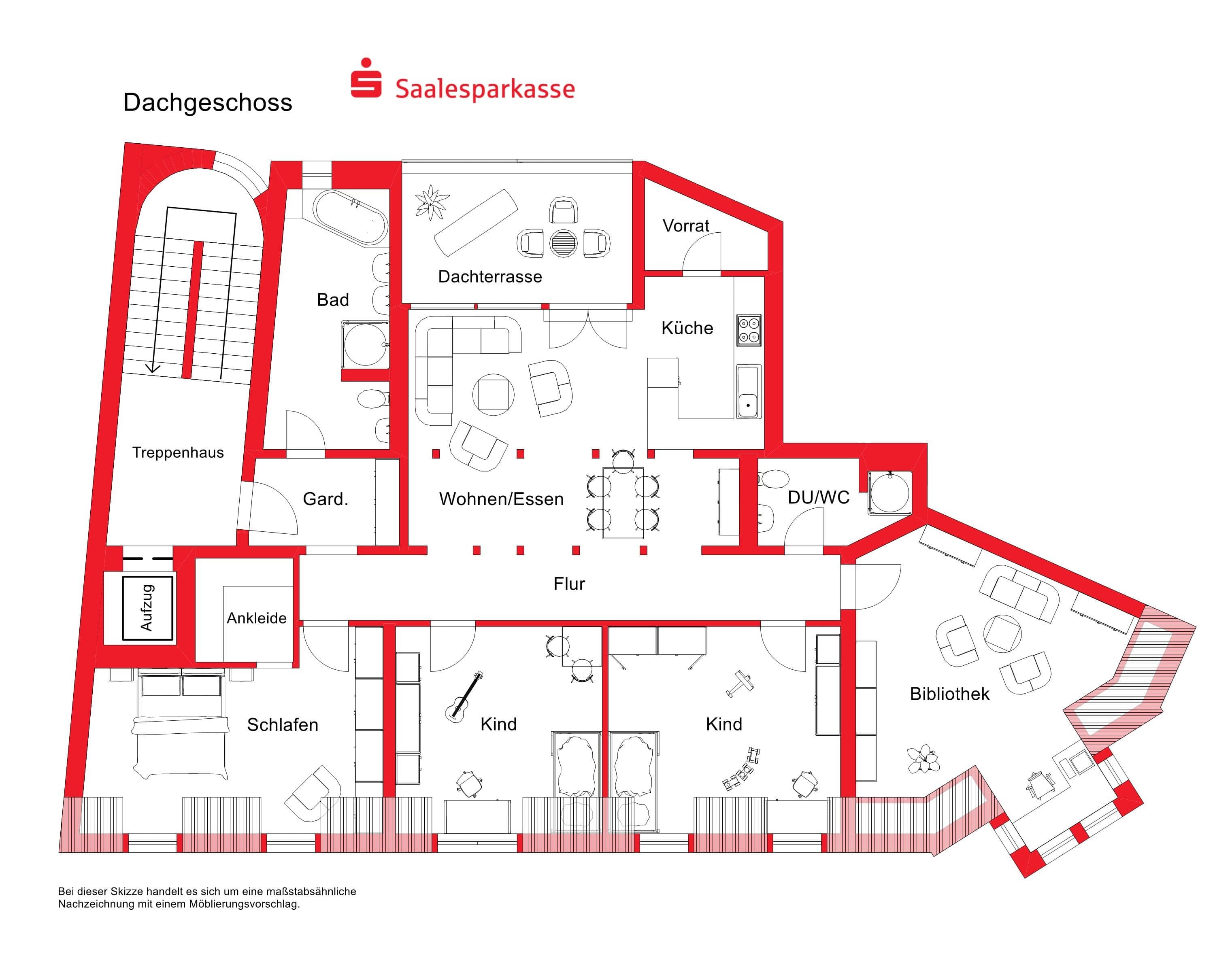 Wohnung zur Miete 1.830 € 5 Zimmer 183 m²<br/>Wohnfläche ab sofort<br/>Verfügbarkeit Altstadt Halle 06108