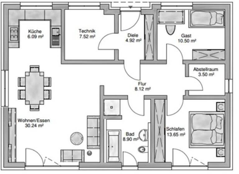 Bungalow zum Kauf provisionsfrei 642.000 € 3,5 Zimmer 95 m² 530 m² Grundstück Saxberg Sinzing 93161