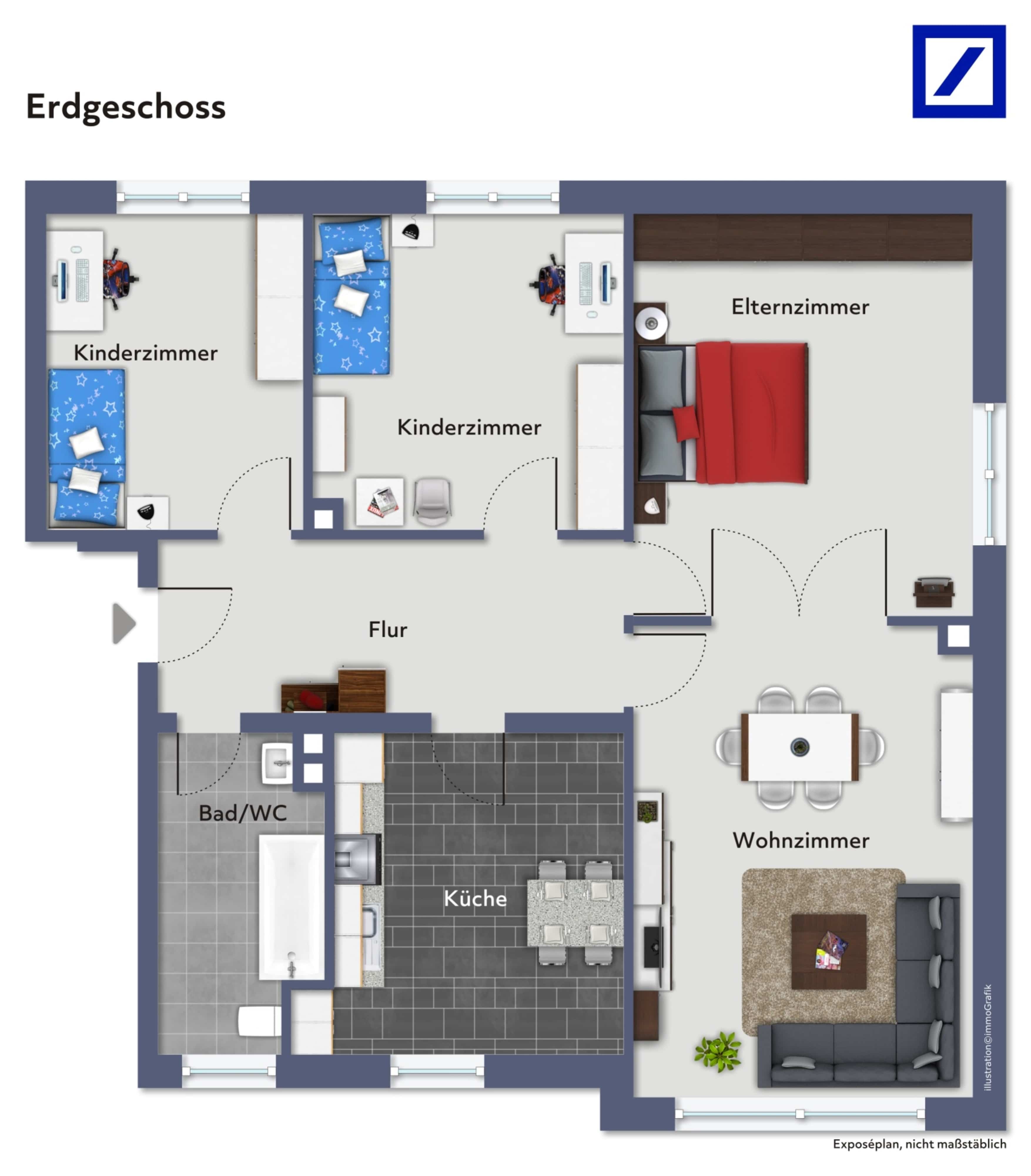 Wohnung zum Kauf 219.000 € 4 Zimmer 102 m²<br/>Wohnfläche Stadtkern Vechta 49377