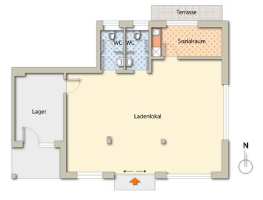 Verkaufsfläche zur Miete provisionsfrei 1.605 € teilbar von 50 m² bis 55 m² Brauerstr. 4a Frömern Fröndenberg/Ruhr 58730