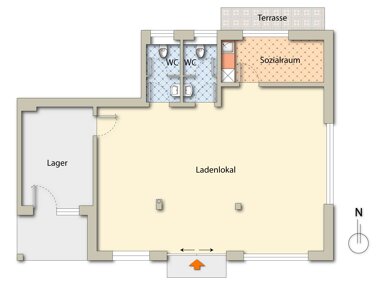 Verkaufsfläche zur Miete provisionsfrei 1.605 € 107 m² Verkaufsfläche Brauerstr. 4a Frömern Fröndenberg/Ruhr 58730