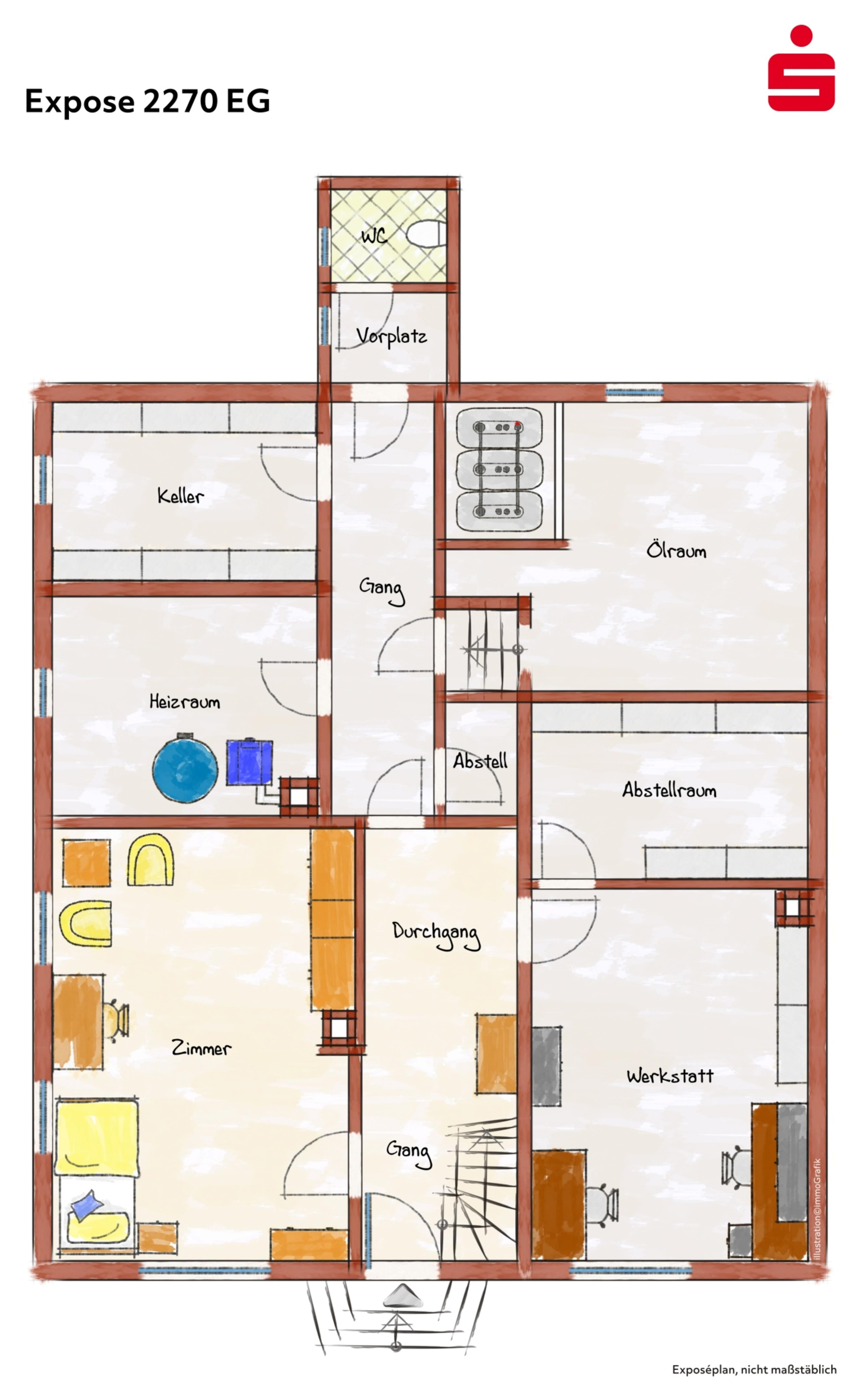 Einfamilienhaus zum Kauf 165.000 € 4 Zimmer 128 m²<br/>Wohnfläche 500 m²<br/>Grundstück Aixheim Aldingen 78554